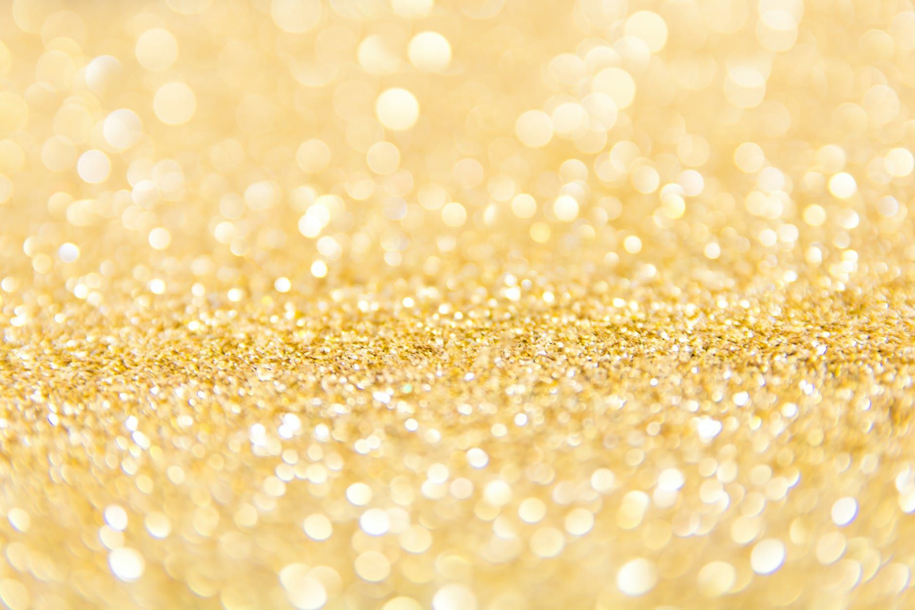 Gold glitter close up